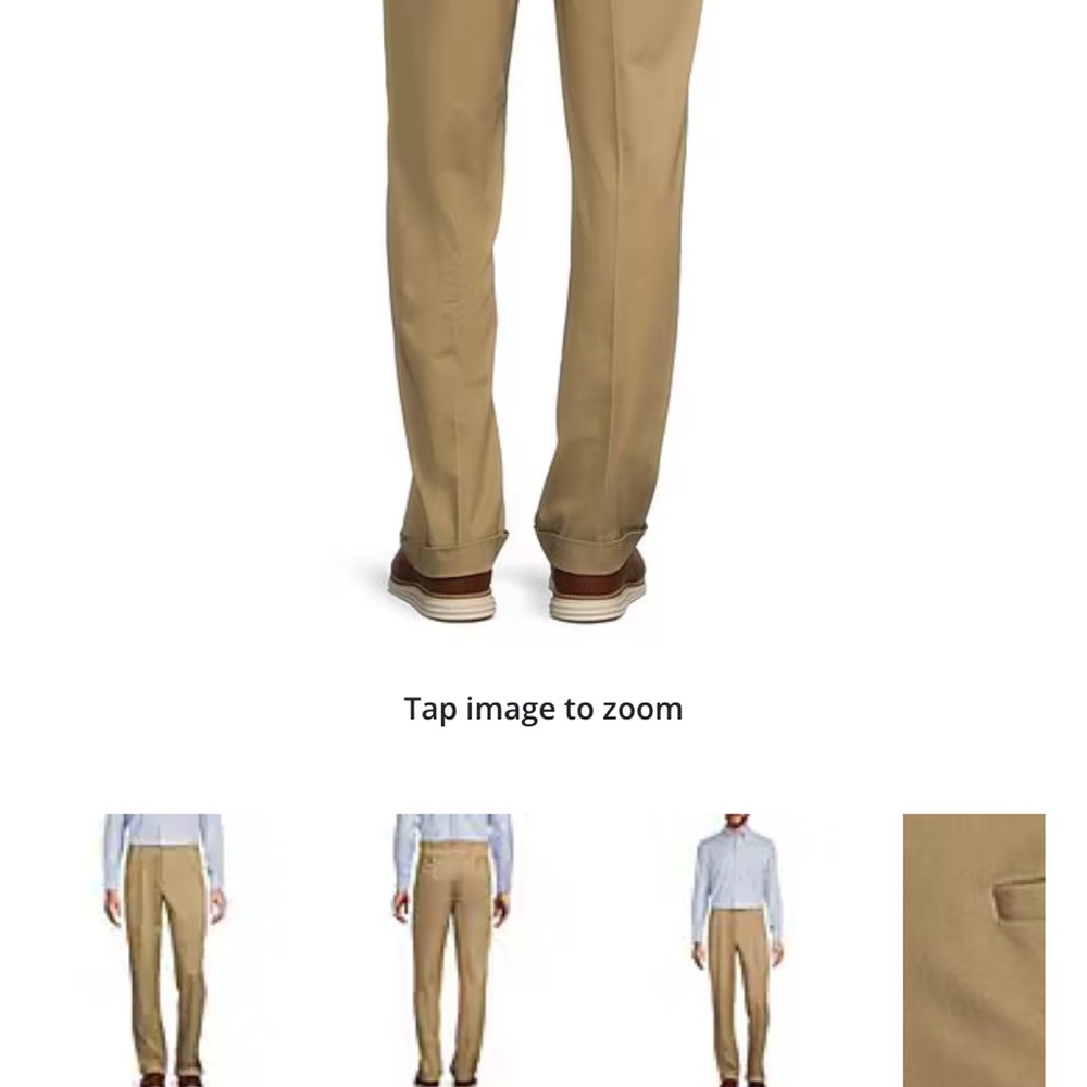 Roundtree & Yorke Men's Khaki Chinos